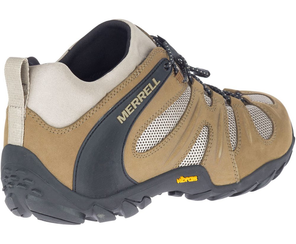 Buty Trekkingowe Merrell Męskie Brązowe/Czarne - Chameleon 8 Stretch - 046738-AYR